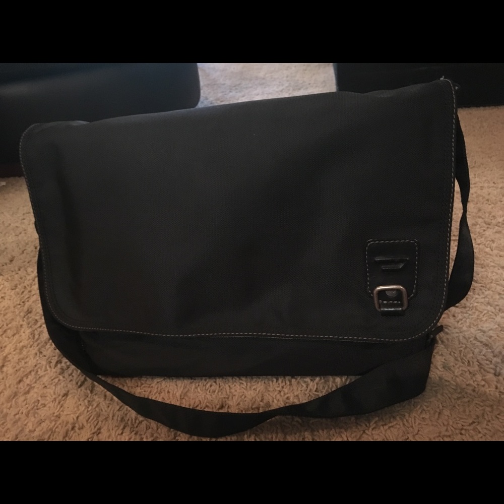Diesel black laptop bag
